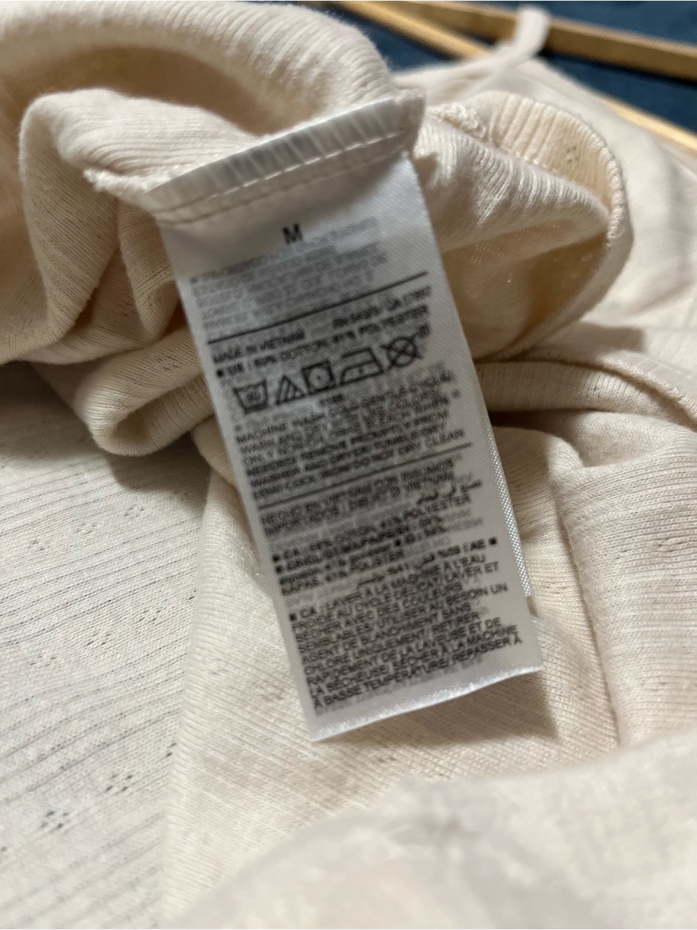 Women’s Cream Ribbed Halter Tank Top - Picture 5 of 5